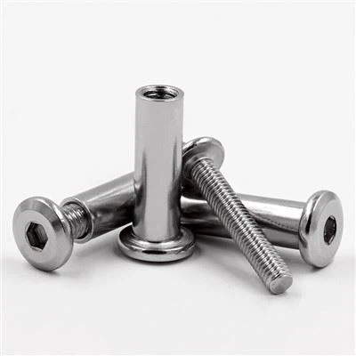 Porca de rebite, soquete sextavado, conector de móveis, barril de porcas
